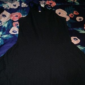 Patterned little black dress. Halter size xs